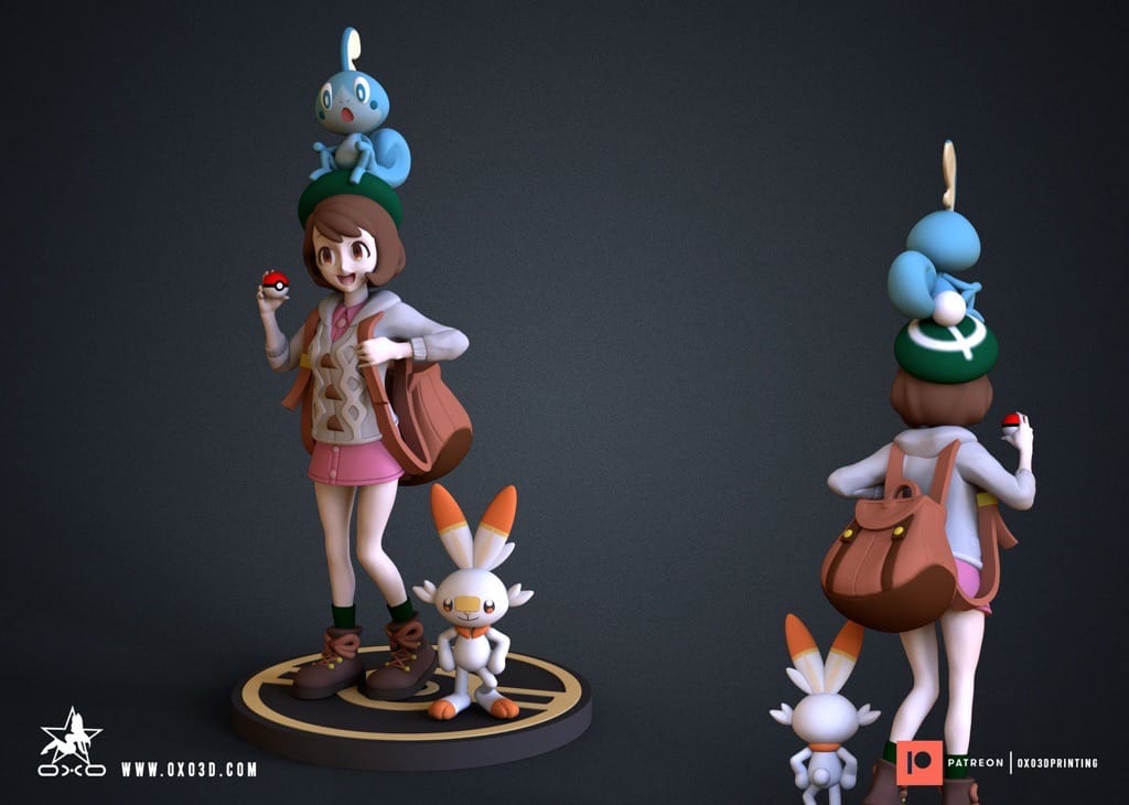 P站图纸印象馆 OXO3D 精灵宝可梦剑盾 小优 OXO3D 精灵宝可梦剑盾 小优