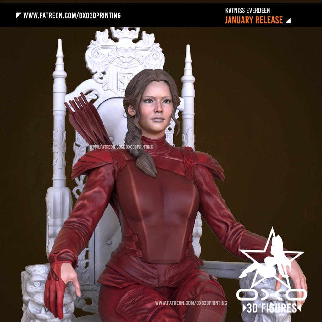 P站图纸印象馆 OXO3D 饥饿游戏 詹妮弗·劳伦斯 OXO3D 饥饿游戏 詹妮弗·劳伦斯