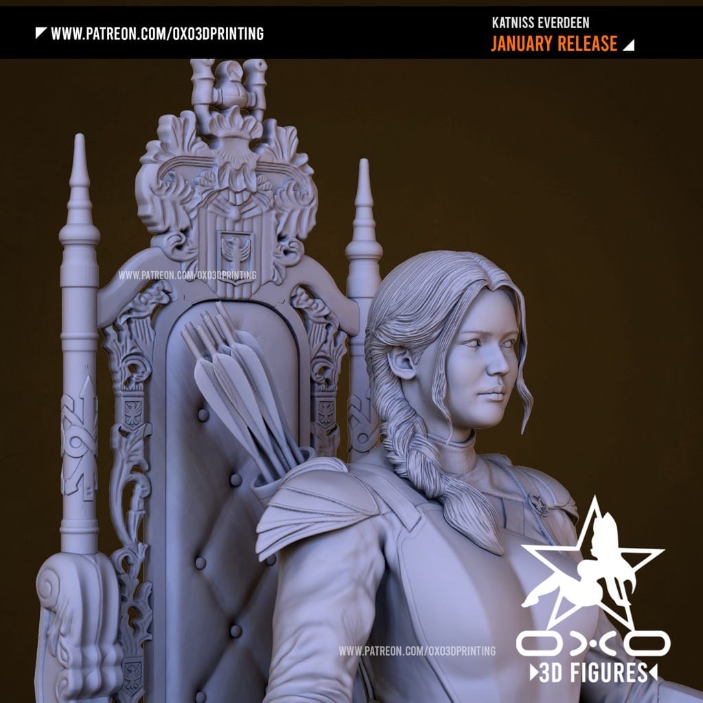 P站图纸印象馆 OXO3D 饥饿游戏 詹妮弗·劳伦斯 OXO3D 饥饿游戏 詹妮弗·劳伦斯