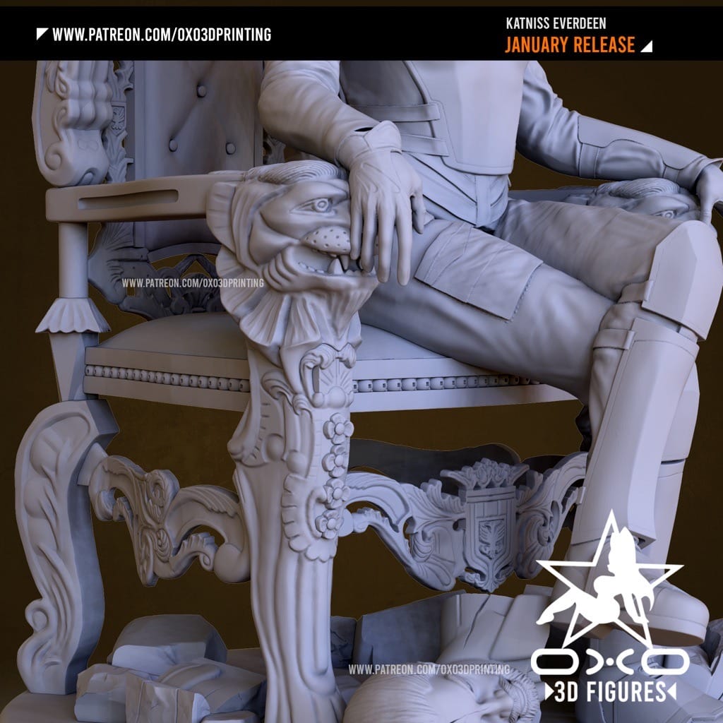 P站图纸印象馆 OXO3D 饥饿游戏 詹妮弗·劳伦斯 OXO3D 饥饿游戏 詹妮弗·劳伦斯