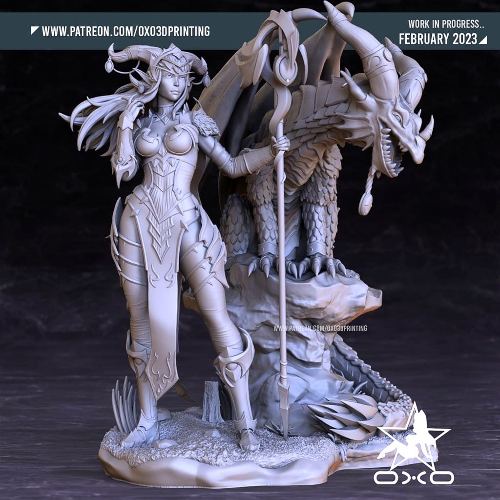 P站图纸印象馆 OXO3D 魔兽世界 阿莱克斯塔萨 OXO3D 魔兽世界 阿莱克斯塔萨