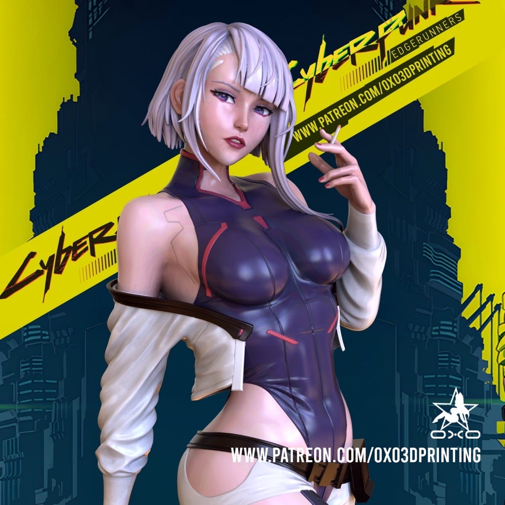 P站图纸印象馆 OXO3D 边缘行者 露西 OXO3D 边缘行者 露西