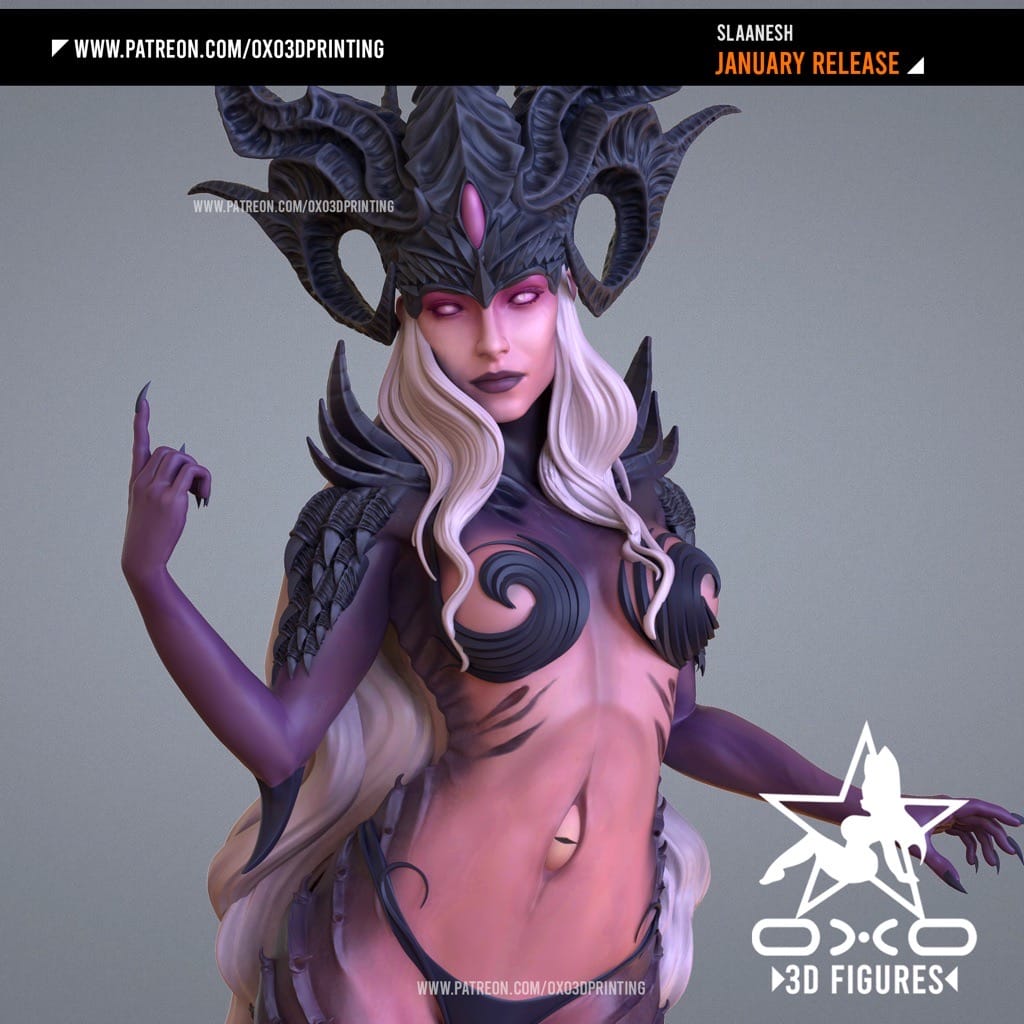 P站图纸印象馆 OXO3D 战锤 双性神色孽 OXO3D 战锤 双性神色孽