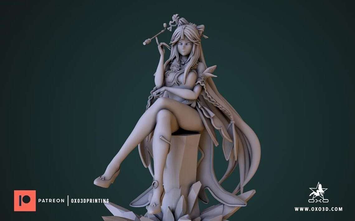 P站图纸印象馆 OXO3D 原神 凝光 OXO3D 原神 凝光