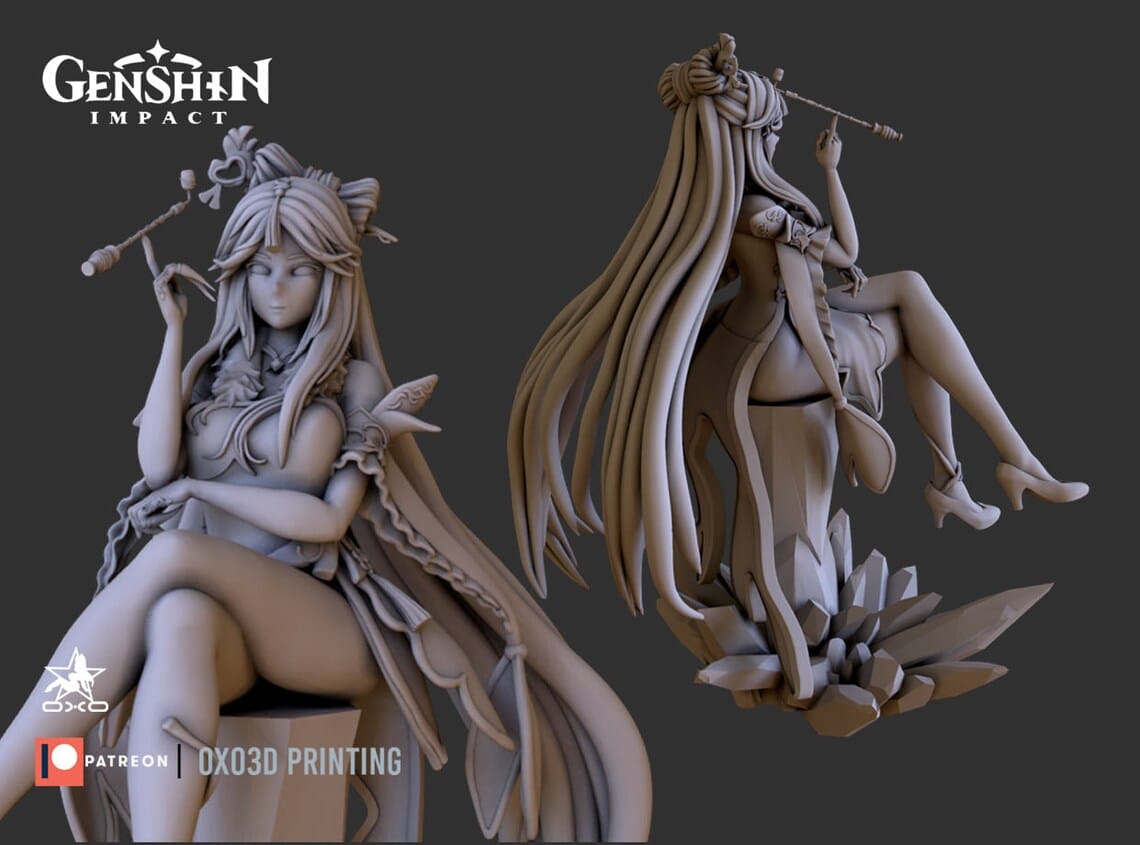 P站图纸印象馆 OXO3D 原神 凝光 OXO3D 原神 凝光