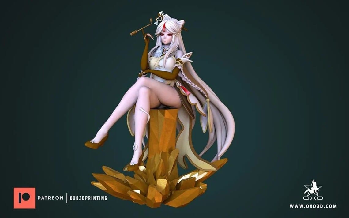 P站图纸印象馆 OXO3D 原神 凝光 OXO3D 原神 凝光