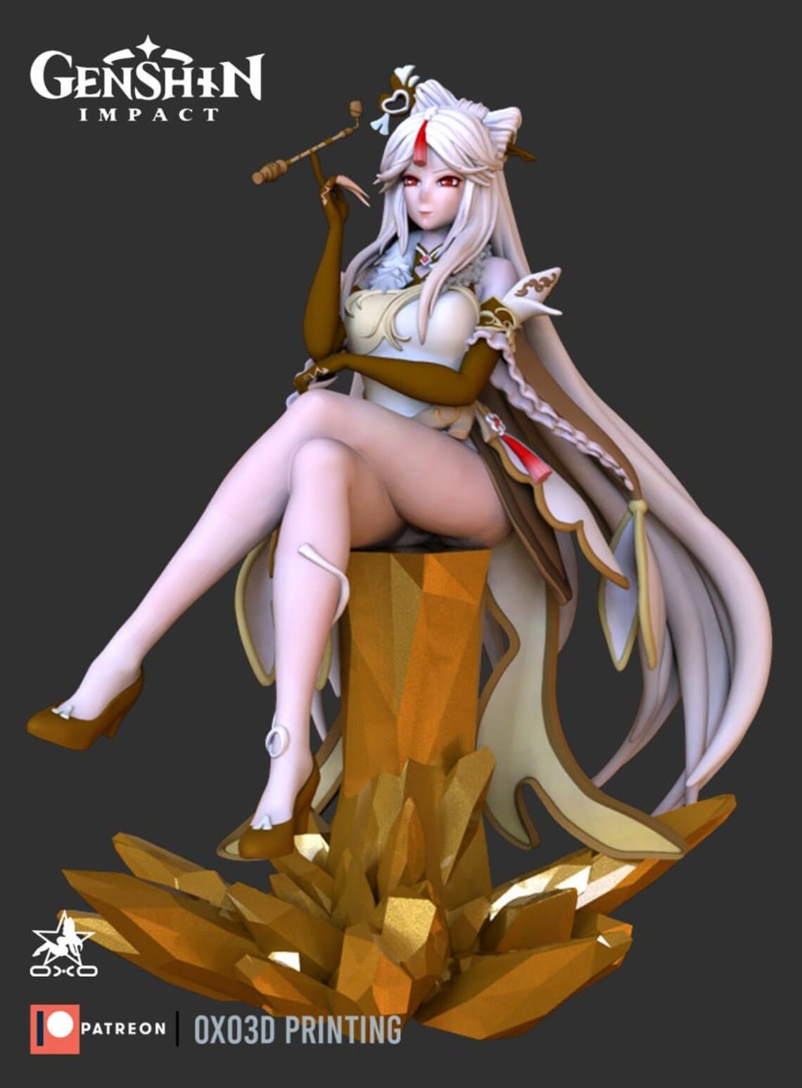 P站图纸印象馆 OXO3D 原神 凝光 OXO3D 原神 凝光