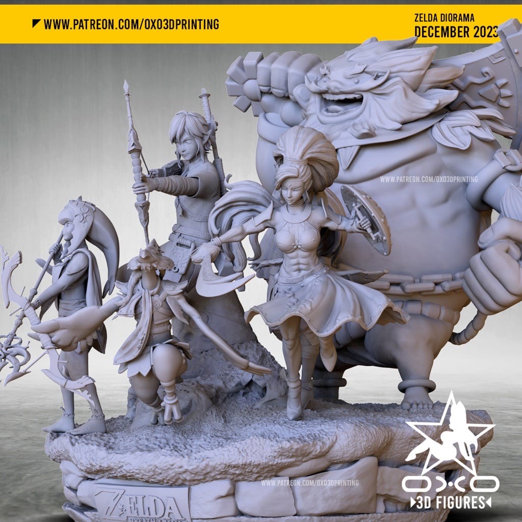 P站图纸印象馆 OXO3D 塞尔达传说 OXO3D 塞尔达传说