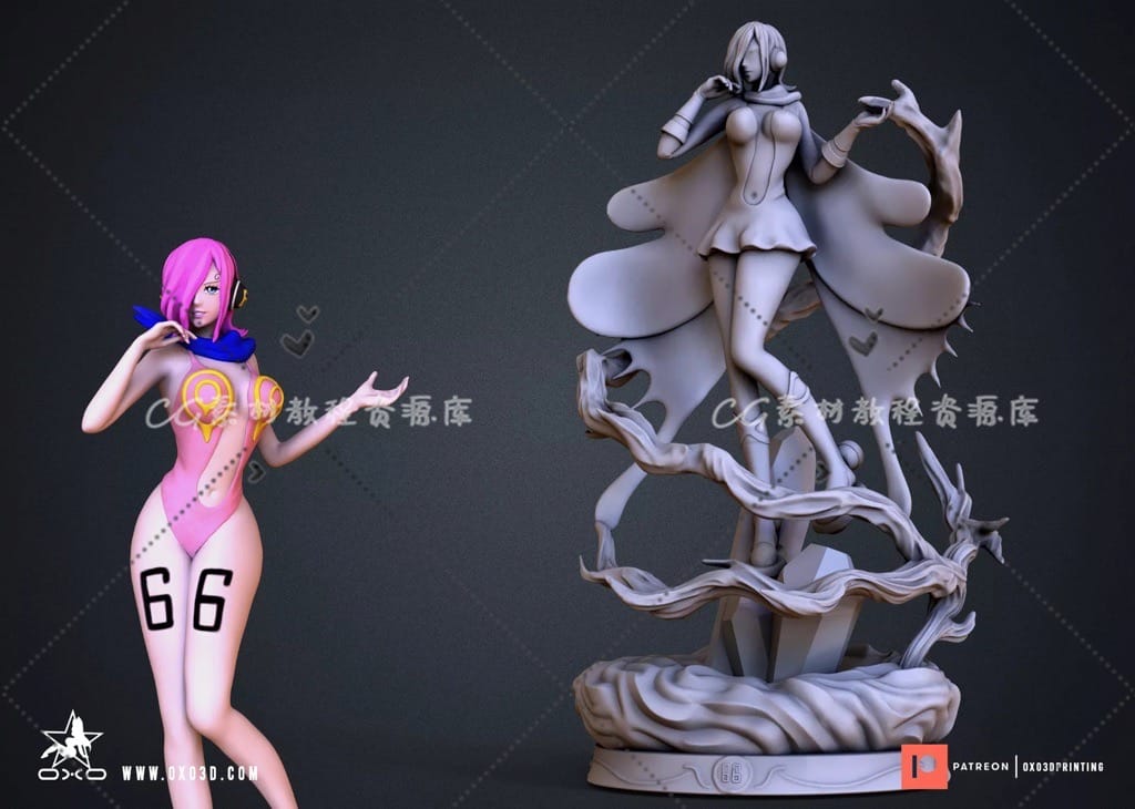 P站图纸印象馆 OXO3D 海贼王 文斯莫克·蕾玖 OXO3D 海贼王 文斯莫克·蕾玖