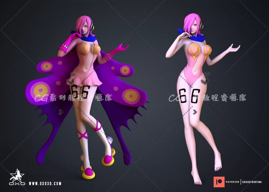 P站图纸印象馆 OXO3D 海贼王 文斯莫克·蕾玖 OXO3D 海贼王 文斯莫克·蕾玖