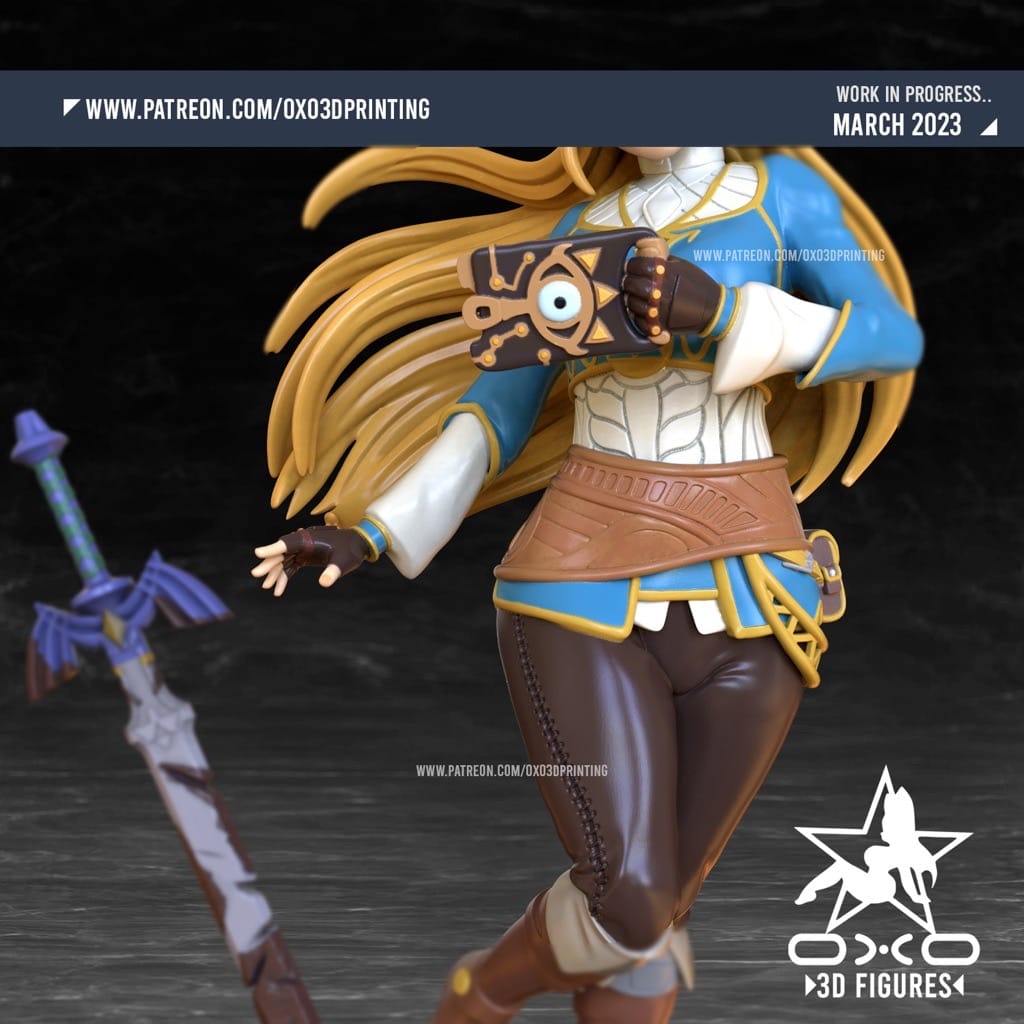 P站图纸印象馆 OXO3D 塞尔达传说 塞尔达公主 OXO3D 塞尔达传说 塞尔达公主