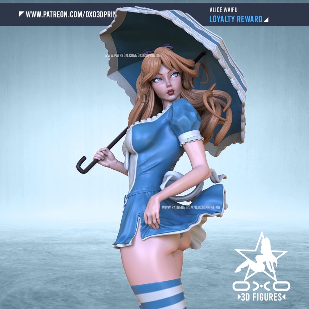 P站图纸印象馆 OXO3D 爱丽丝梦游仙境 OXO3D 爱丽丝梦游仙境