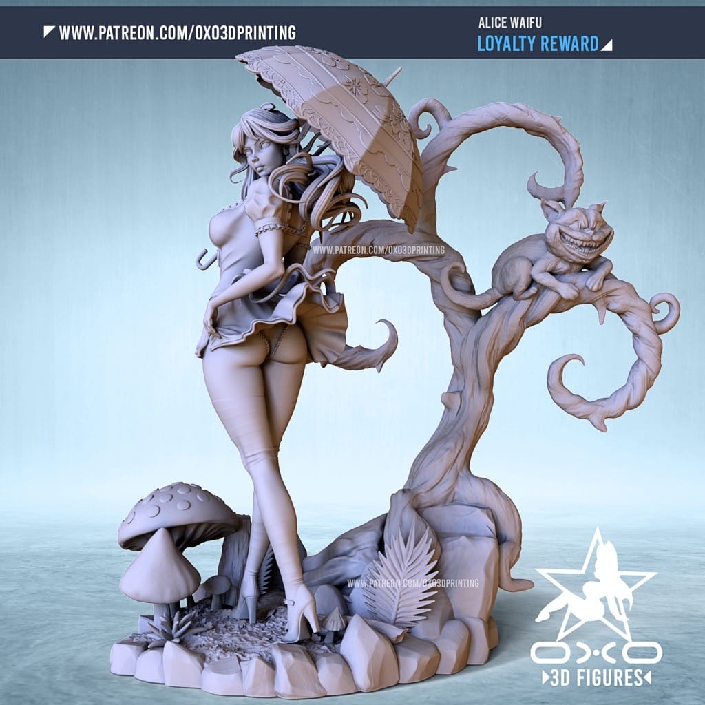 P站图纸印象馆 OXO3D 爱丽丝梦游仙境 OXO3D 爱丽丝梦游仙境