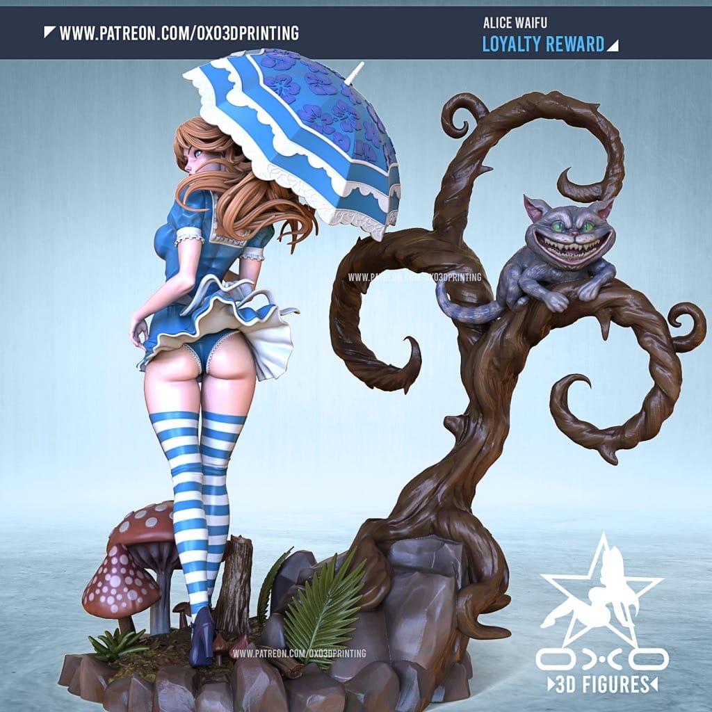 P站图纸印象馆 OXO3D 爱丽丝梦游仙境 OXO3D 爱丽丝梦游仙境