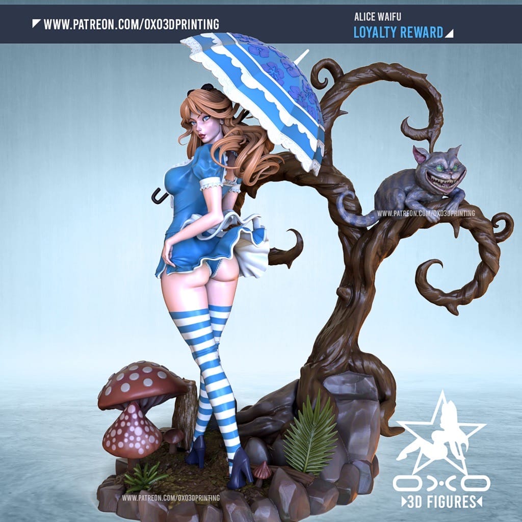 P站图纸印象馆 OXO3D 爱丽丝梦游仙境 OXO3D 爱丽丝梦游仙境