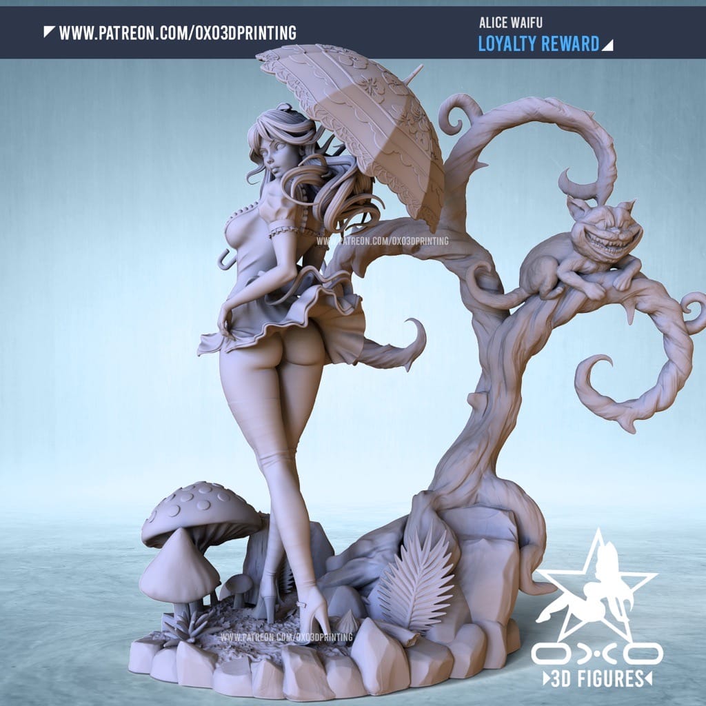 P站图纸印象馆 OXO3D 爱丽丝梦游仙境 OXO3D 爱丽丝梦游仙境
