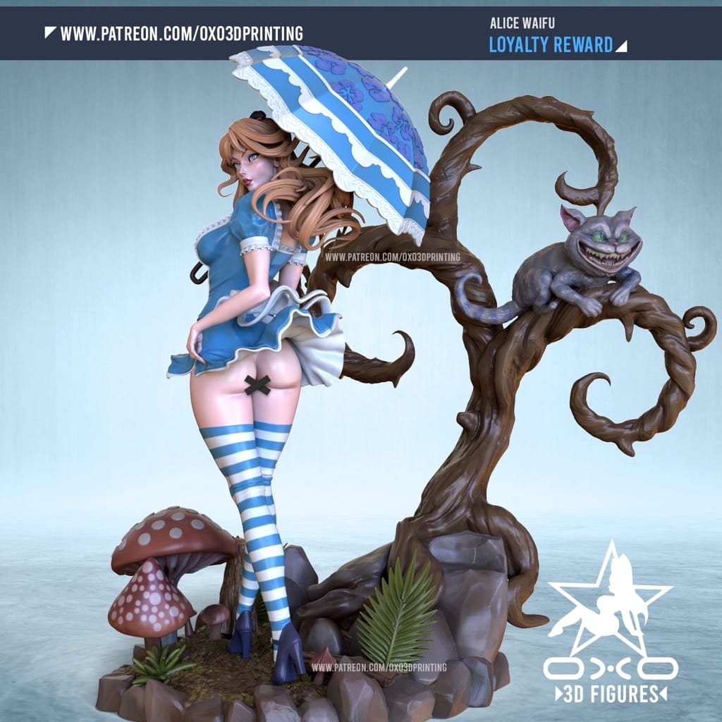 P站图纸印象馆 OXO3D 爱丽丝梦游仙境 OXO3D 爱丽丝梦游仙境