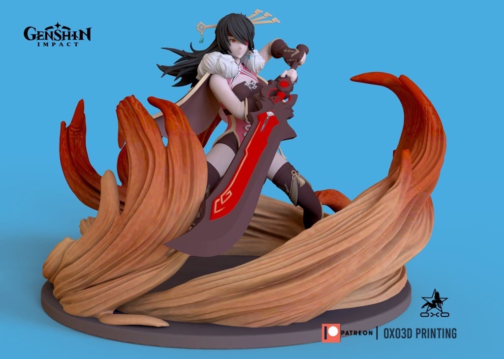 P站图纸印象馆 OXO3D 原神 北斗 OXO3D 原神 北斗