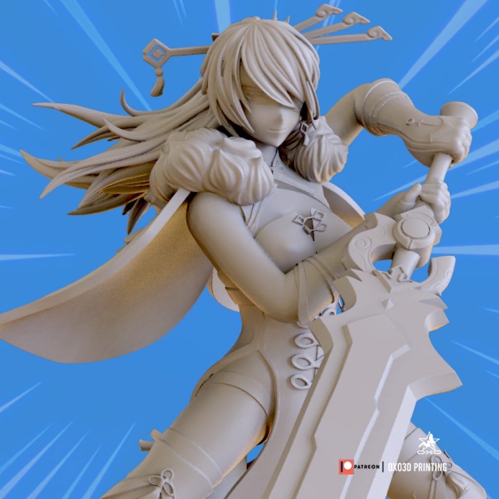 P站图纸印象馆 OXO3D 原神 北斗 OXO3D 原神 北斗