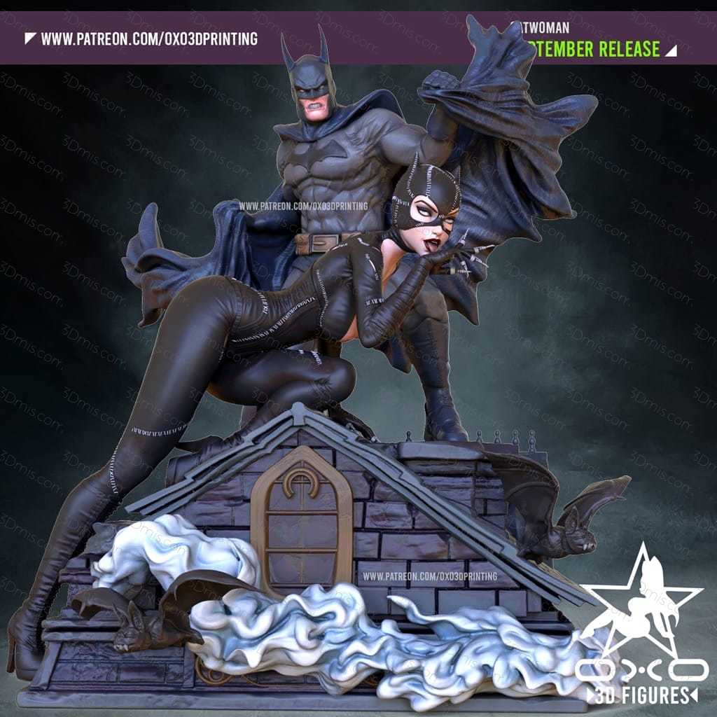 OXO3D DC漫画 蝙蝠侠和猫女