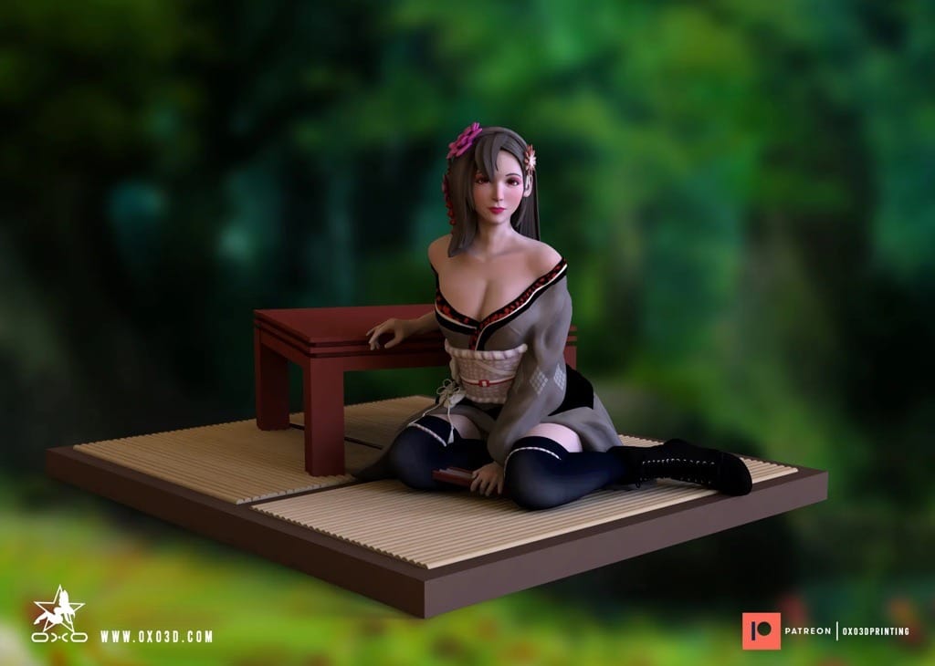 P站图纸印象馆 OXO3D 最终幻想 蒂法·洛克哈特 OXO3D 最终幻想 蒂法·洛克哈特