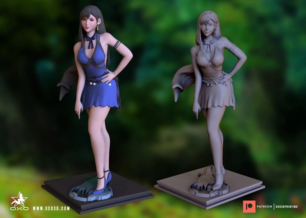 P站图纸印象馆 OXO3D 最终幻想 蒂法·洛克哈特 OXO3D 最终幻想 蒂法·洛克哈特