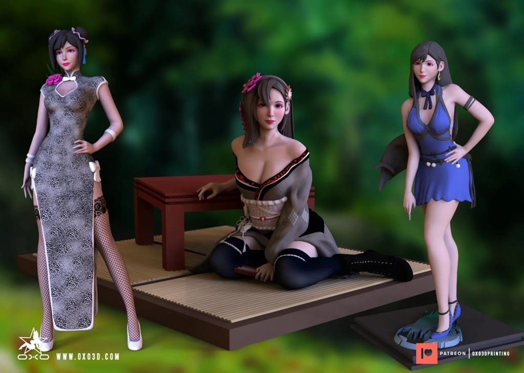 P站图纸印象馆 OXO3D 最终幻想 蒂法·洛克哈特 OXO3D 最终幻想 蒂法·洛克哈特