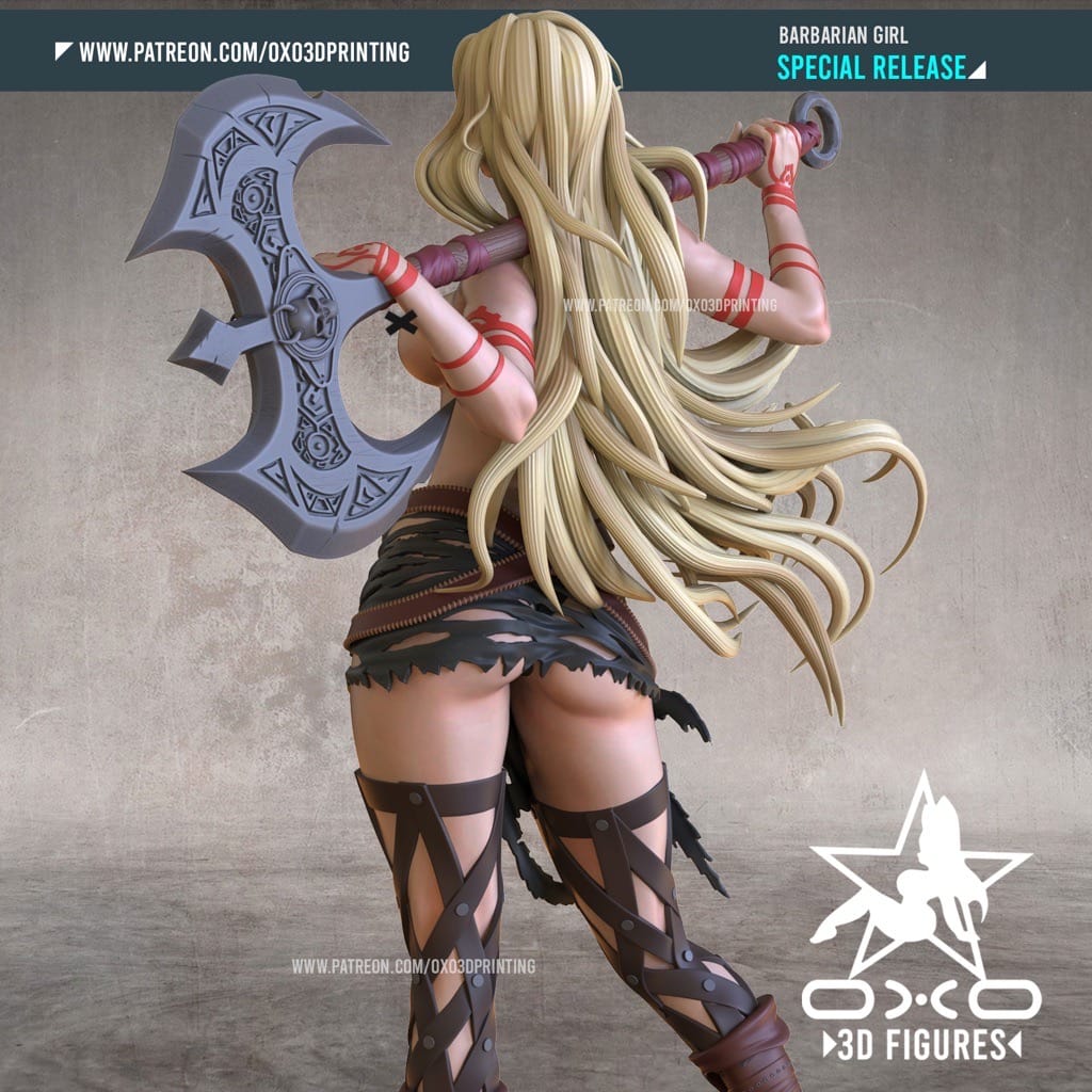 P站图纸印象馆 OXO3D 暗黑破坏神 野蛮人 OXO3D 暗黑破坏神 野蛮人