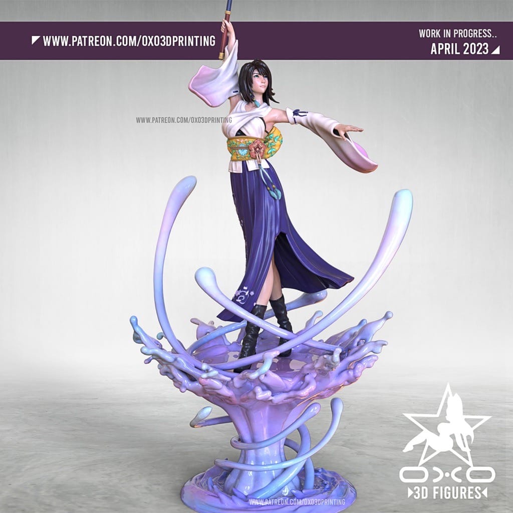 P站图纸印象馆 OXO3D 最终幻想 尤娜 OXO3D 最终幻想 尤娜