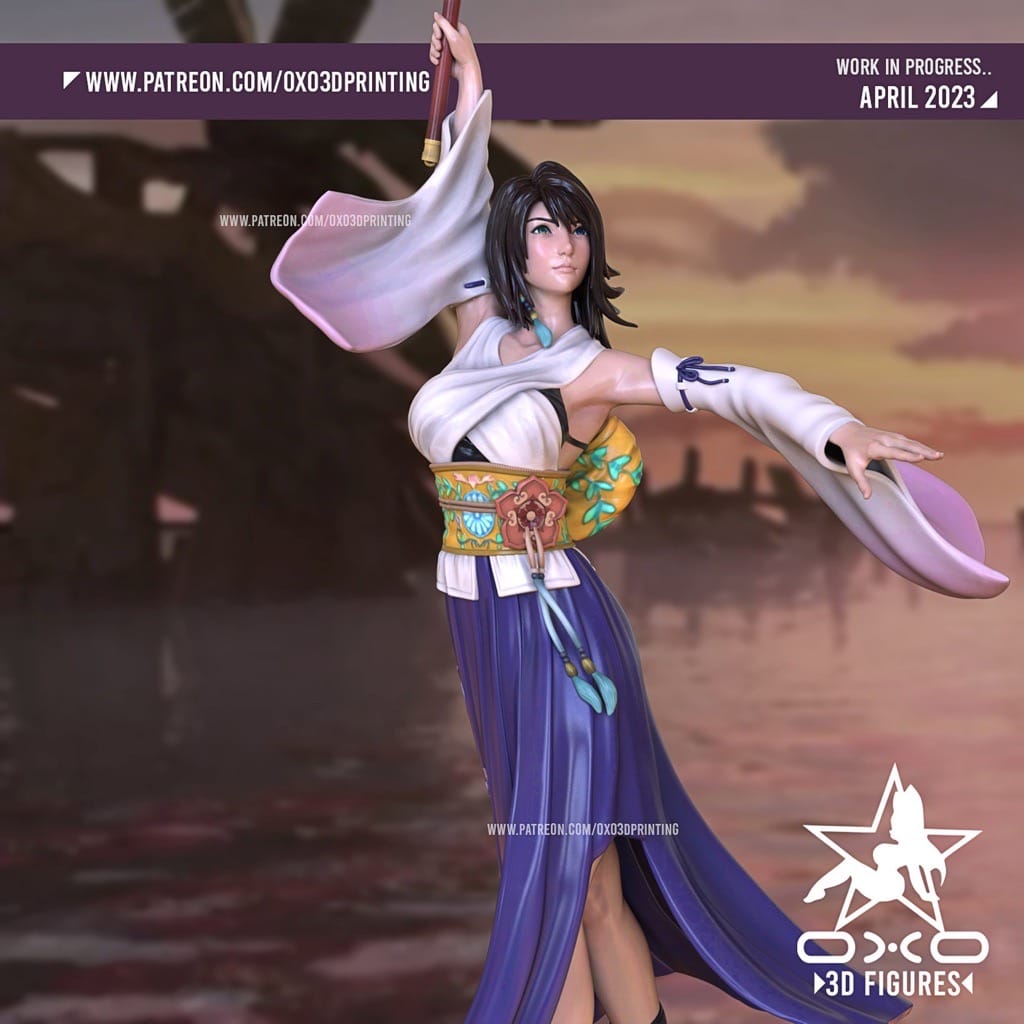 P站图纸印象馆 OXO3D 最终幻想 尤娜 OXO3D 最终幻想 尤娜