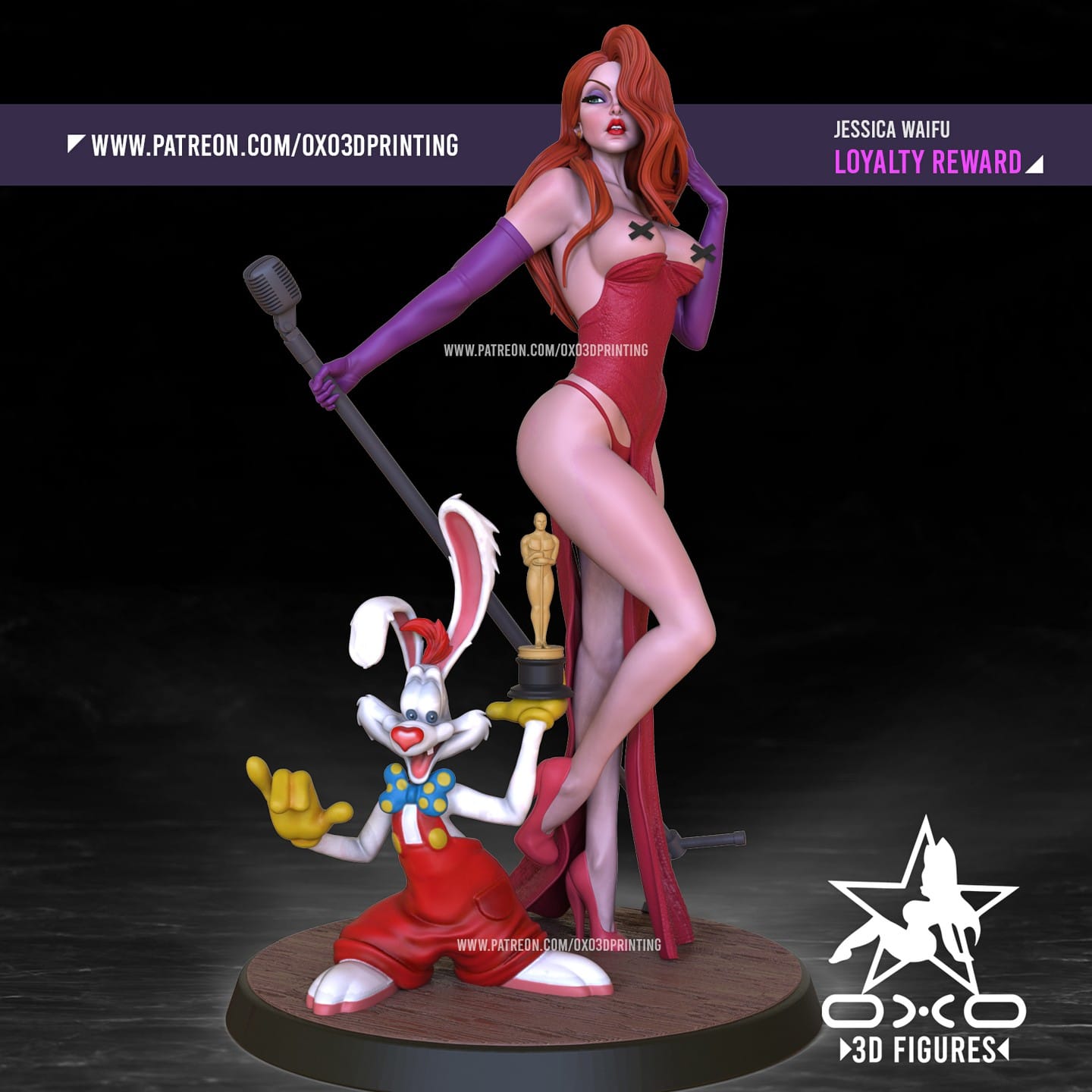 P站图纸印象馆 OXO3D 杰西卡兔 OXO3D 杰西卡兔