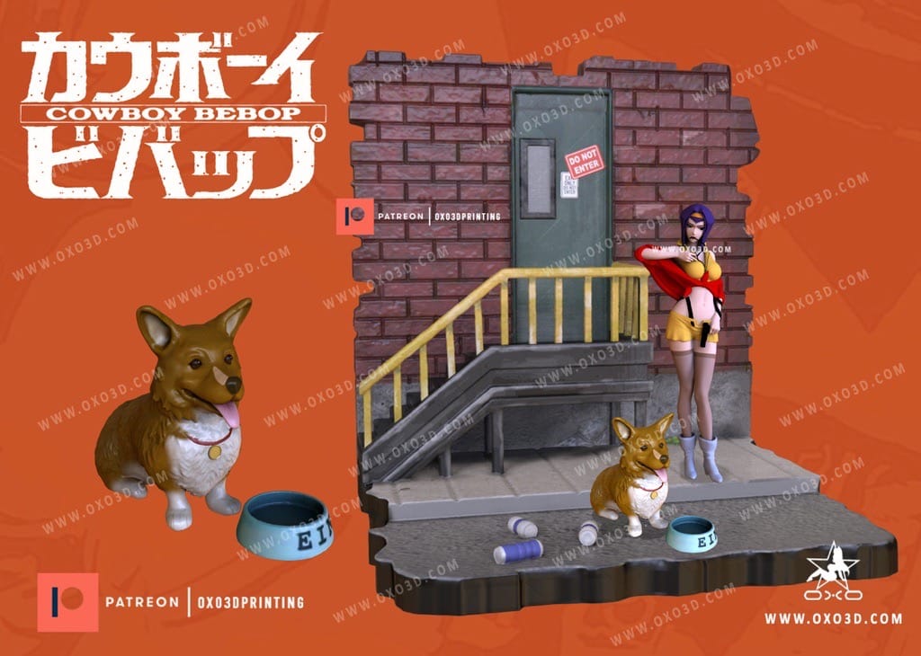 P站图纸印象馆 OXO3D 星际牛仔 菲·瓦伦坦 OXO3D 星际牛仔 菲·瓦伦坦