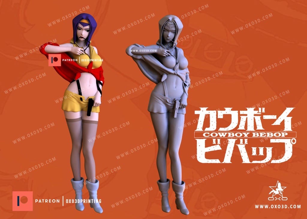 P站图纸印象馆 OXO3D 星际牛仔 菲·瓦伦坦 OXO3D 星际牛仔 菲·瓦伦坦