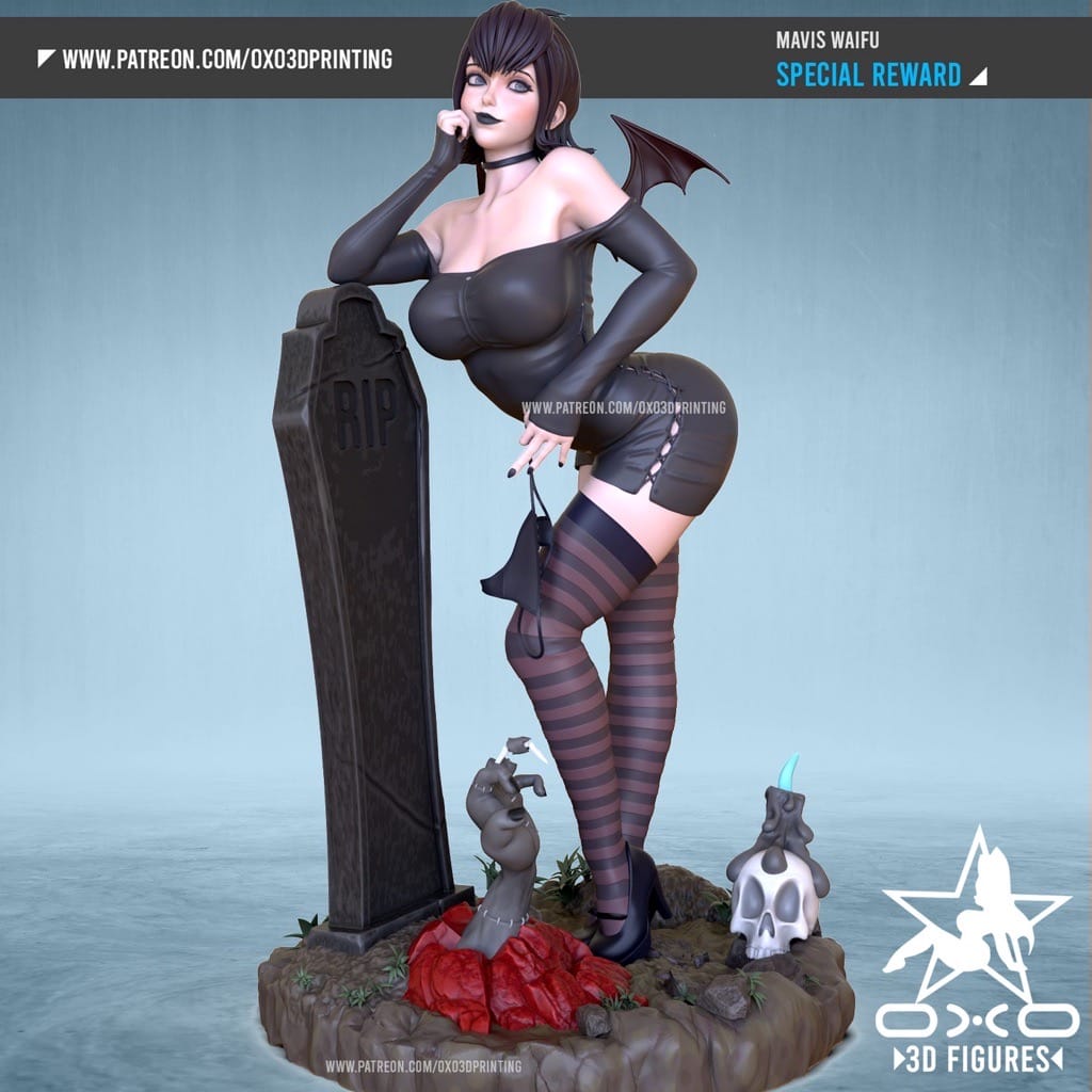 P站图纸印象馆 OXO3D 精灵旅社 吸血鬼梅菲斯 OXO3D 精灵旅社 吸血鬼梅菲斯