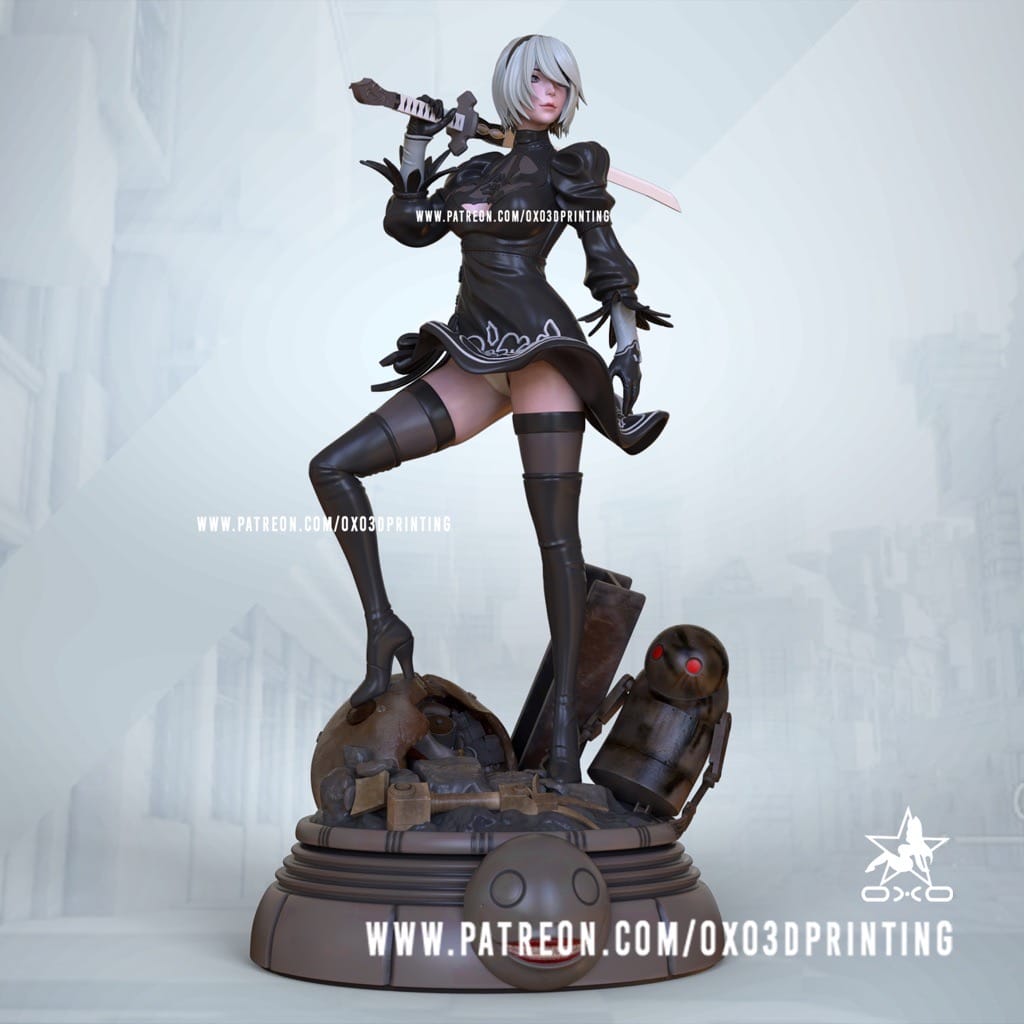 P站图纸印象馆 OXO3D 机械纪元 尼尔 OXO3D 机械纪元 尼尔