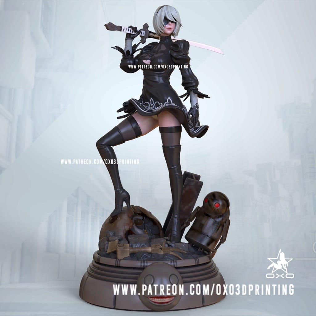 P站图纸印象馆 OXO3D 机械纪元 尼尔 OXO3D 机械纪元 尼尔