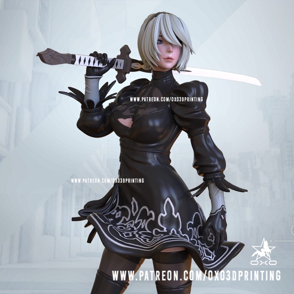 P站图纸印象馆 OXO3D 机械纪元 尼尔 OXO3D 机械纪元 尼尔