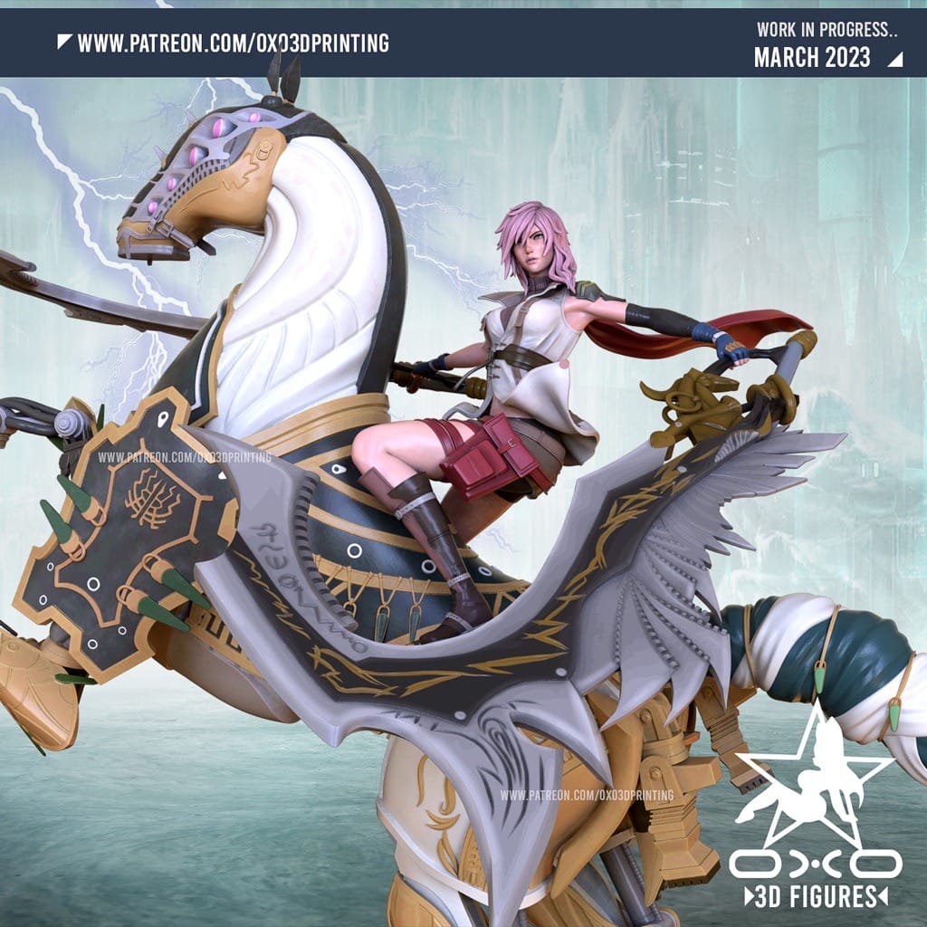 P站图纸印象馆 OXO3D 最终幻想 埃克莱尔·法隆和奥丁 OXO3D 最终幻想 埃克莱尔·法隆和奥丁