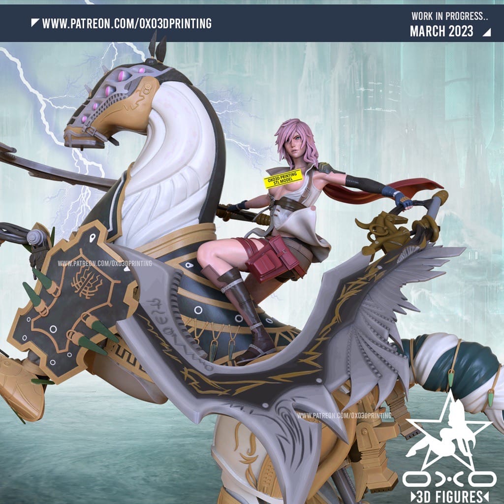 P站图纸印象馆 OXO3D 最终幻想 埃克莱尔·法隆和奥丁 OXO3D 最终幻想 埃克莱尔·法隆和奥丁