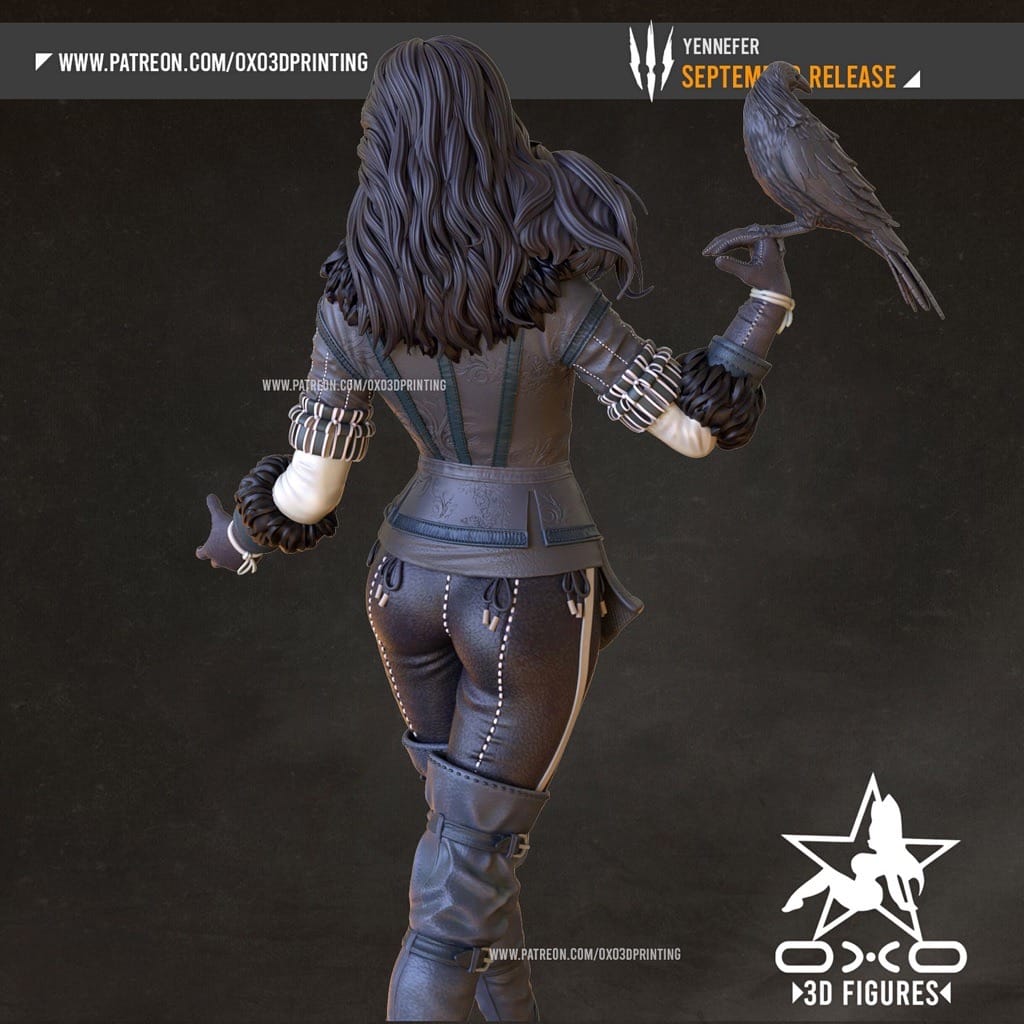 P站图纸印象馆 OXO3D 猎魔人 叶奈法 OXO3D 猎魔人 叶奈法