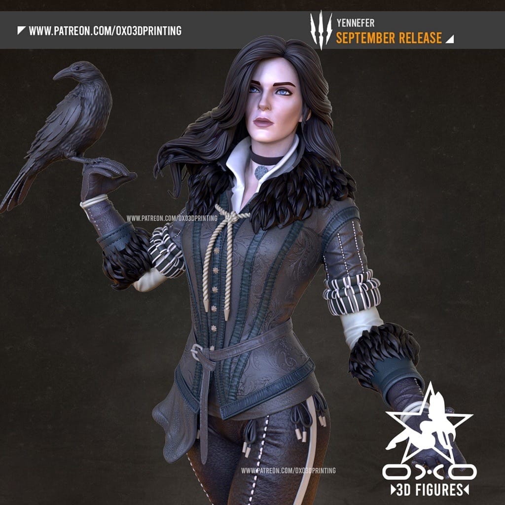 P站图纸印象馆 OXO3D 猎魔人 叶奈法 OXO3D 猎魔人 叶奈法