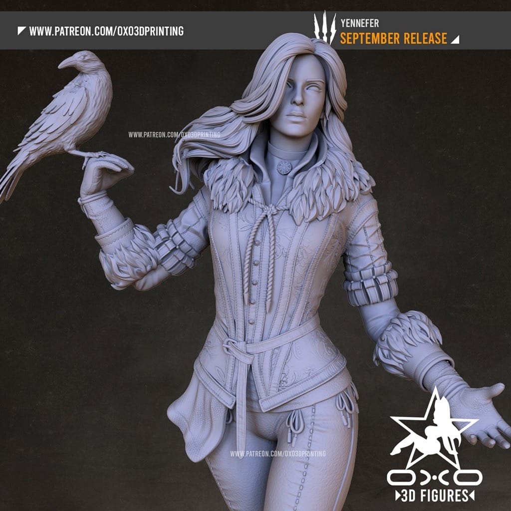 P站图纸印象馆 OXO3D 猎魔人 叶奈法 OXO3D 猎魔人 叶奈法