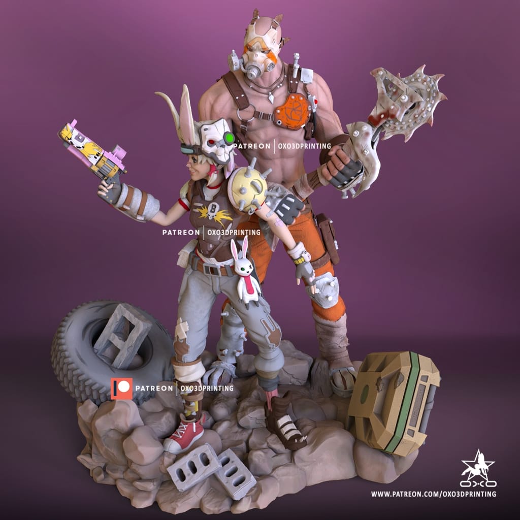 P站图纸印象馆 OXO3D 无主之地 缇娜 OXO3D 无主之地 缇娜