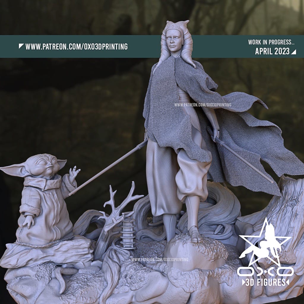 P站图纸印象馆 OXO3D 星球大战 阿索卡 OXO3D 星球大战 阿索卡