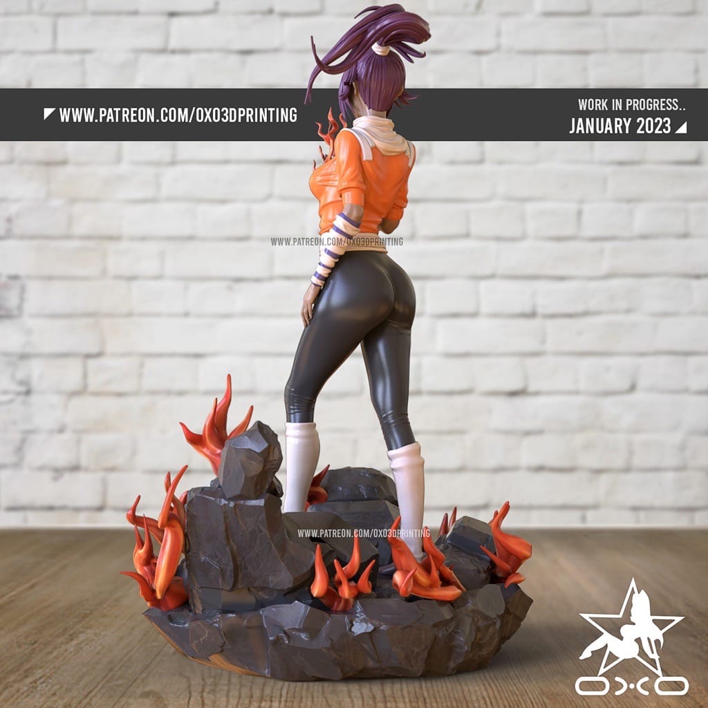 P站图纸印象馆 OXO3D 死神 四枫院夜一 OXO3D 死神 四枫院夜一