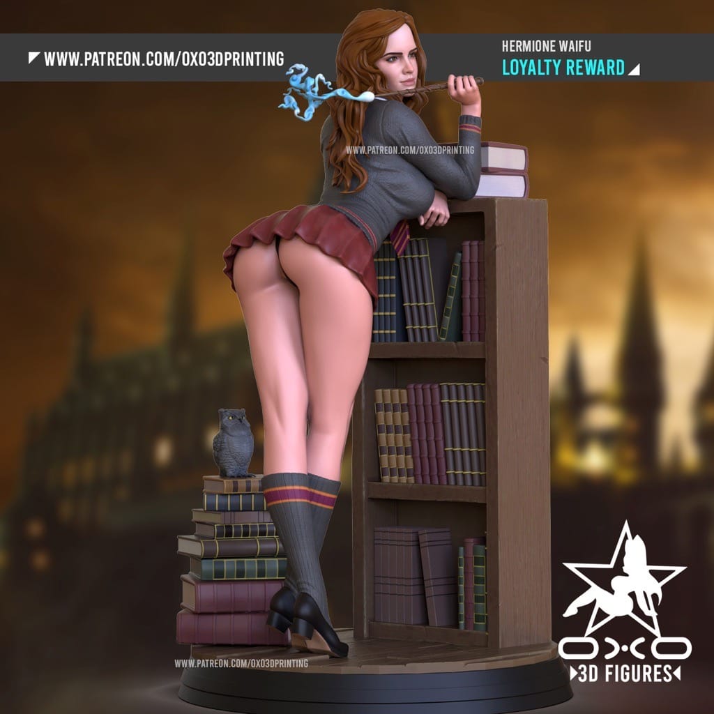 P站图纸印象馆 OXO3D 哈利波特 赫敏 OXO3D 哈利波特 赫敏