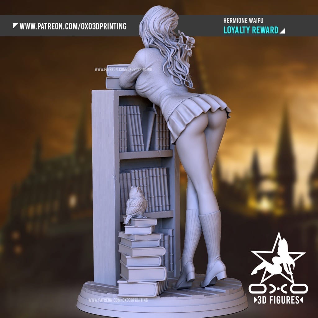 P站图纸印象馆 OXO3D 哈利波特 赫敏 OXO3D 哈利波特 赫敏