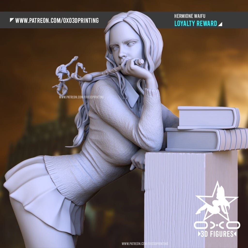 P站图纸印象馆 OXO3D 哈利波特 赫敏 OXO3D 哈利波特 赫敏