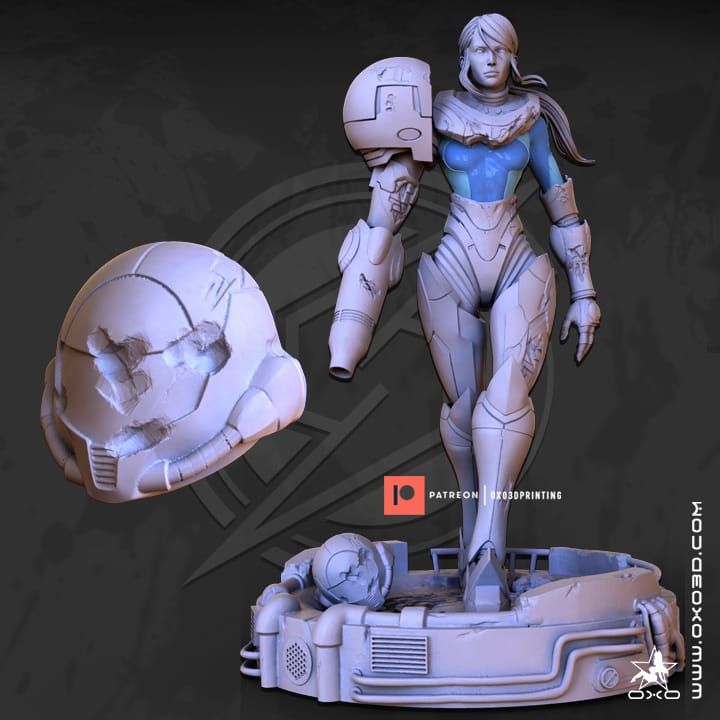 P站图纸印象馆 OXO3D 银河战士 萨姆斯·阿兰 OXO3D 银河战士 萨姆斯·阿兰