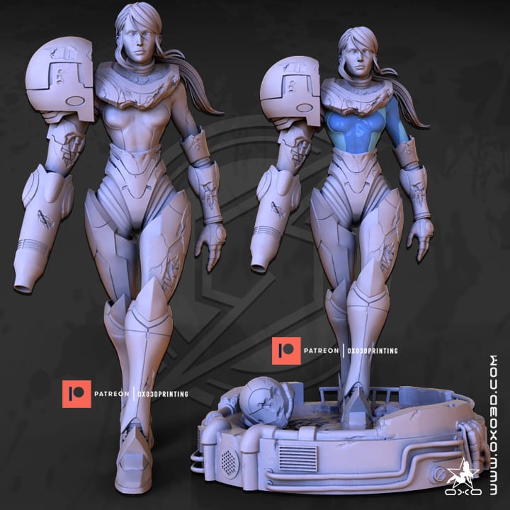 P站图纸印象馆 OXO3D 银河战士 萨姆斯·阿兰 OXO3D 银河战士 萨姆斯·阿兰